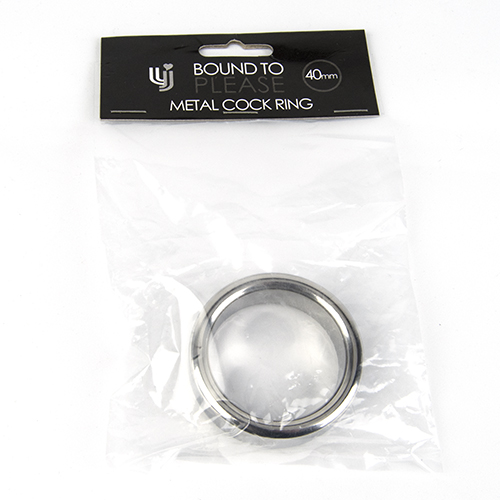 n10461 bound to please metal cock and ball ring 40mm 4