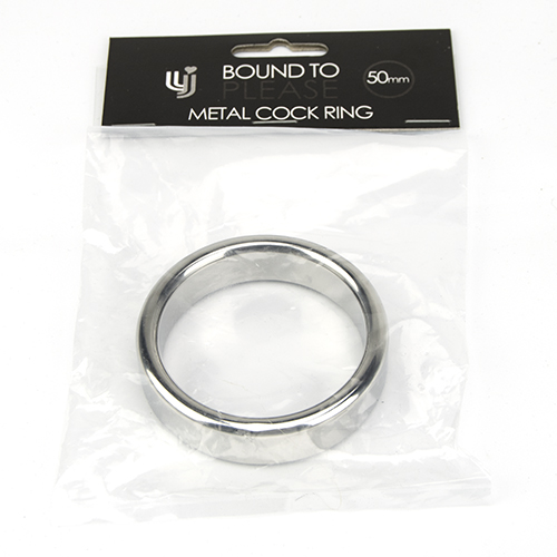n10463 bound to please metal cock and ball ring 50mm 2