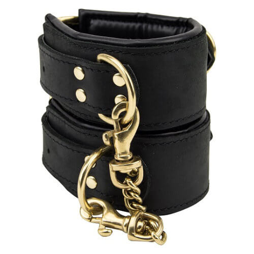 n10781 bound noir nubuck leather slim wrist cuffs 1