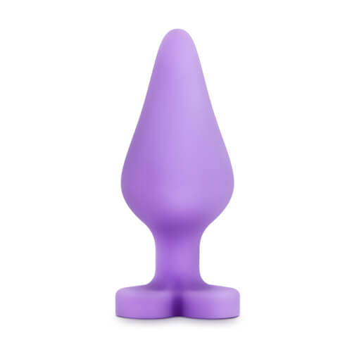n10865 candy heart butt plug purple 1