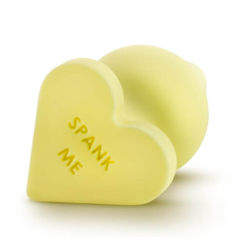 n10866 candy heart butt plug yellow 4 1