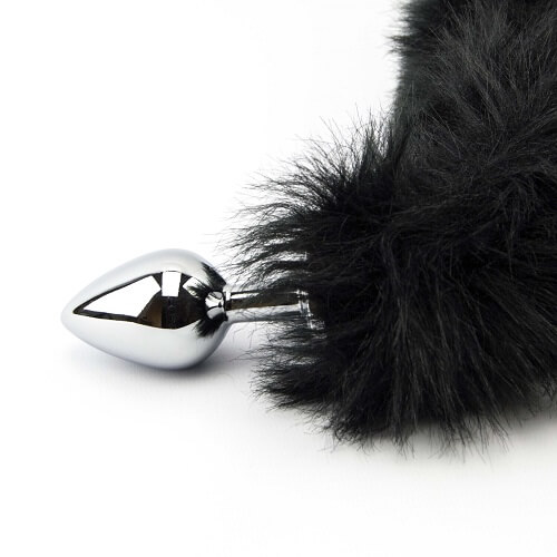 n10880 furry fantasy black panther tail butt plug 7