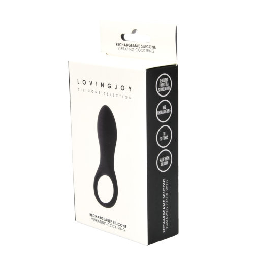 n11161 loving joy rechargeable silicone vibrating cock ring pkg 1