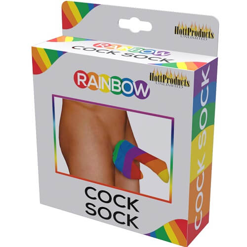 n11209 rainbow cock sock 1