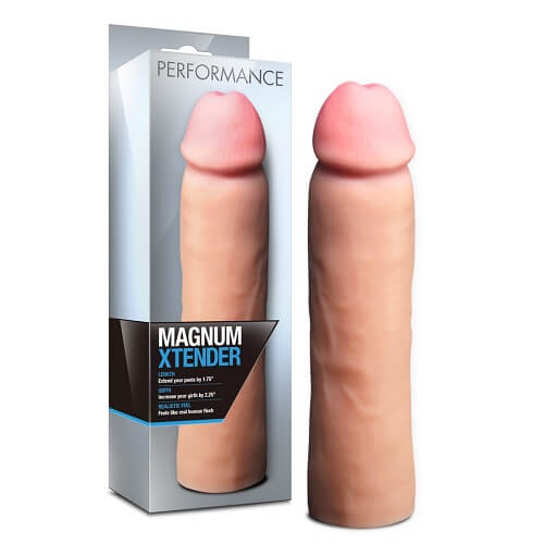 n11266 performance magnum realistic girthy penis extender 2 1