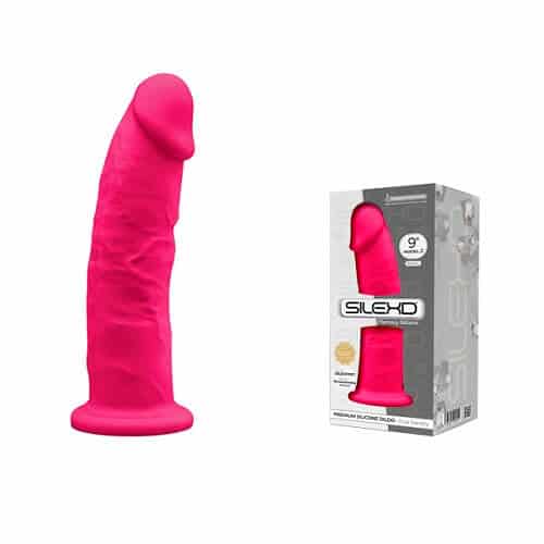 n11389 9inch realistic silicone dildo wsuction cup pink 3 1