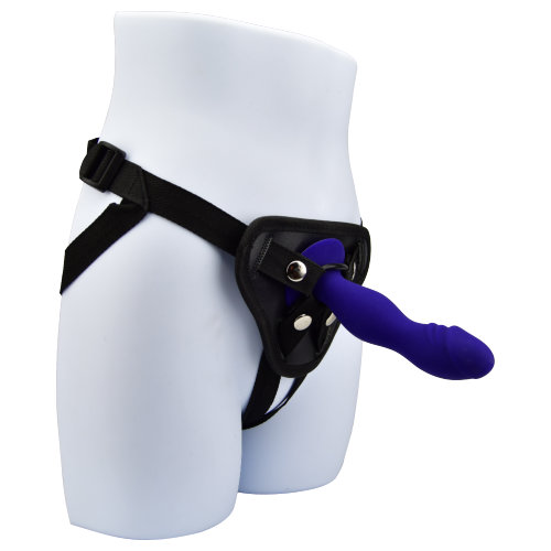 n11536 loving joy 6 inch silicone dildo with suction cup purple 6