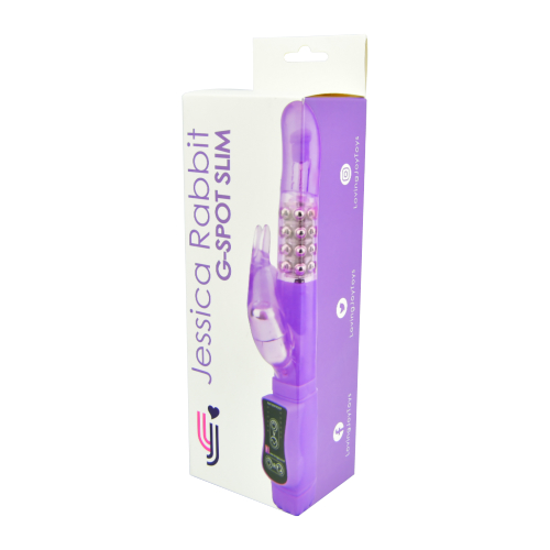 n11542 jessica rabbit g spot slim vibrator purple pkg 1