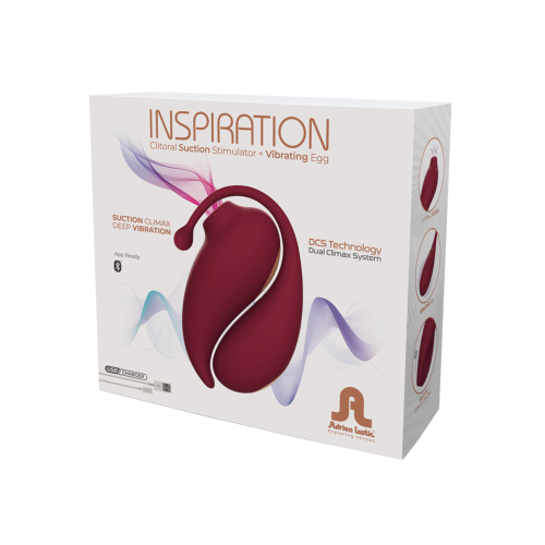 n11560 adrien lastic inspiration clitoral suction stimulator and vibrating egg pkg