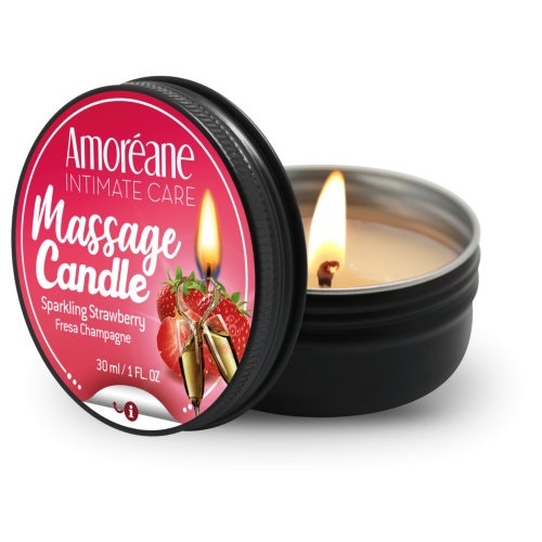 n11651 amoreane massage candle sparkling strawberry