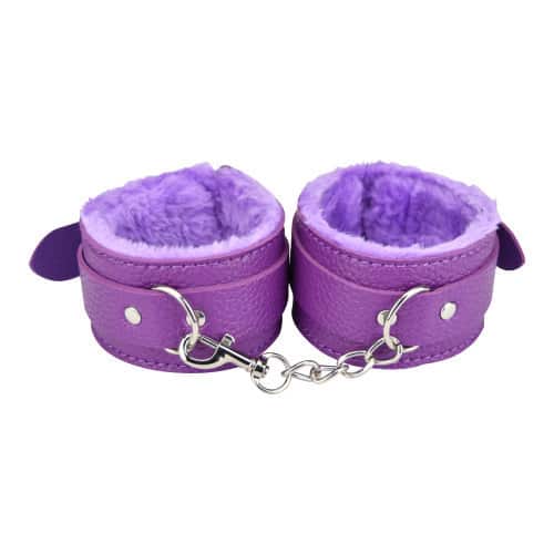 n11589 loving joy beginners bondage kit purple 8 piece ankle cuffs