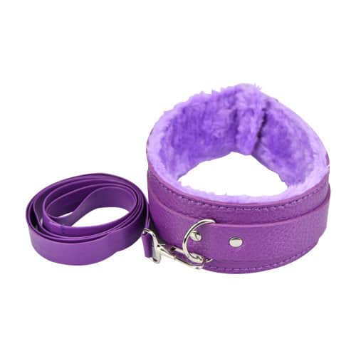 n11589 loving joy beginners bondage kit purple 8 piece collar leash
