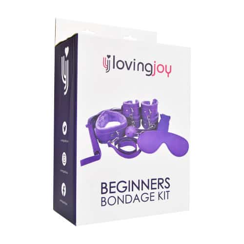 n11589 loving joy beginners bondage kit purple 8 piece pkg side