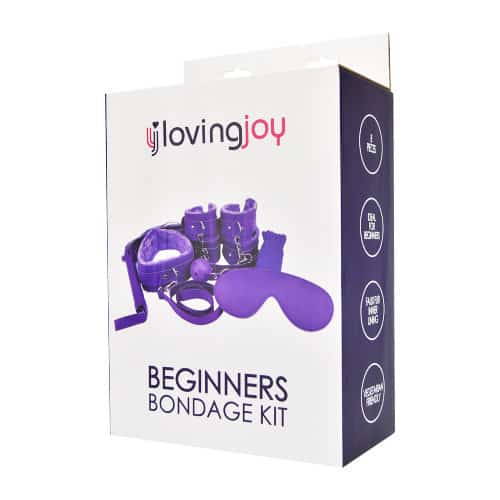 n11589 loving joy beginners bondage kit purple 8 piece pkg side1