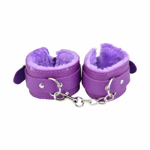 n11589 loving joy beginners bondage kit purple 8 piece wrist cuffs