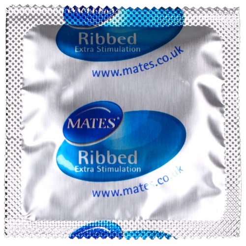 n11721 mates ribbed condom bx144 clinic pack 1
