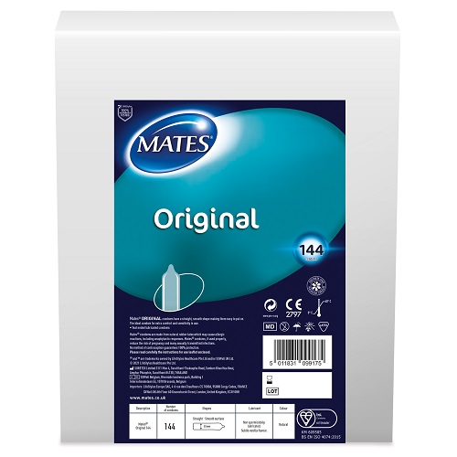 n11722 mates original condom bx144 clinic pack 1 1