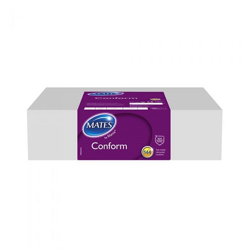 n11724 mates conform condom bx144 clinic pack 1