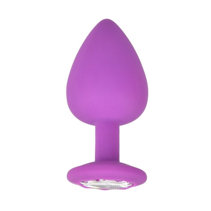 n11239 loving joy jewelled silicone butt plug purple large 03