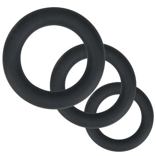 n11708 loving joy thick silicone cock rings 3 pack grey 2