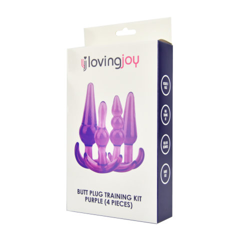 n11858 loving joy butt plug training kit purple 2 pkg