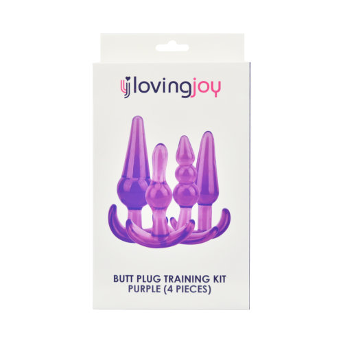 n11858 loving joy butt plug training kit purple pkg