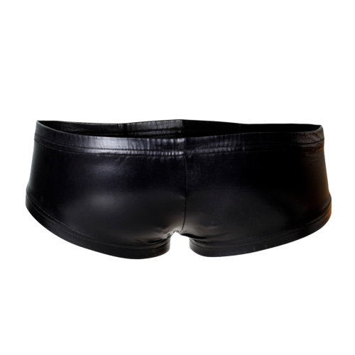 n12052 c4m booty shorts black leatherette small back