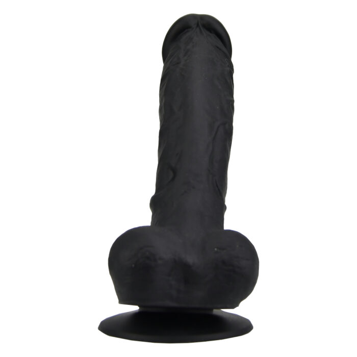 n12035 loving joy 9 inch realistic silicone dildo with suction cup and balls black 1