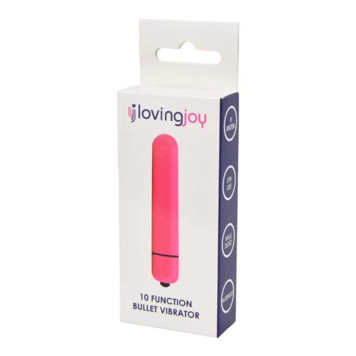 n11435 loving joy 10 function pink bullet vibrator pkg 2