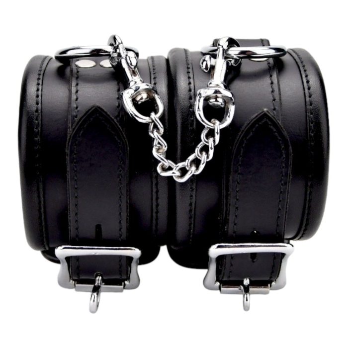 n12265 bound leather wrist restraints 3