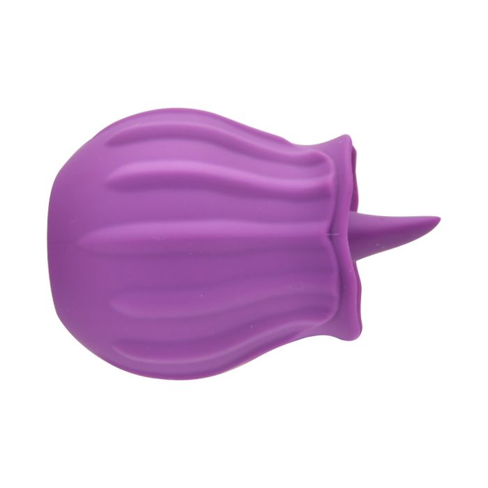 n12245 loving joy rose licking clitoral vibrator purple 1