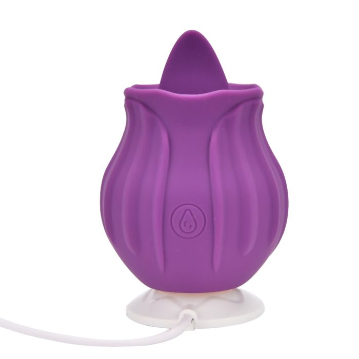 n12245 loving joy rose licking clitoral vibrator purple 4
