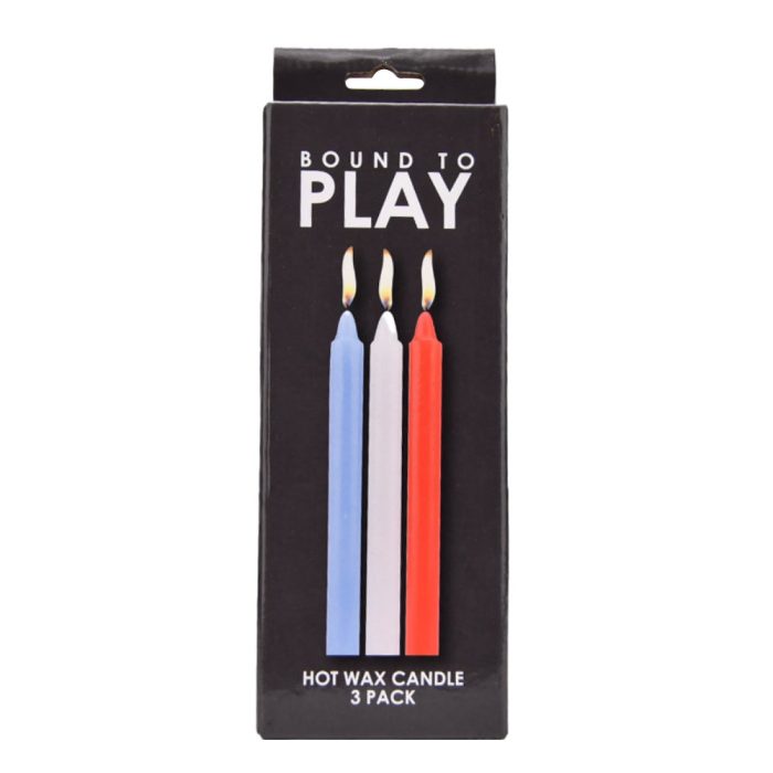 n12142 bound to play hot wax candles 3 pack pkg