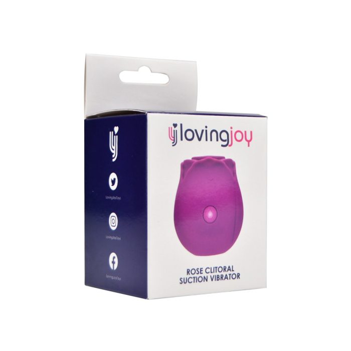 n12244 loving joy rose licking clitoral vibrator purple pkg 1
