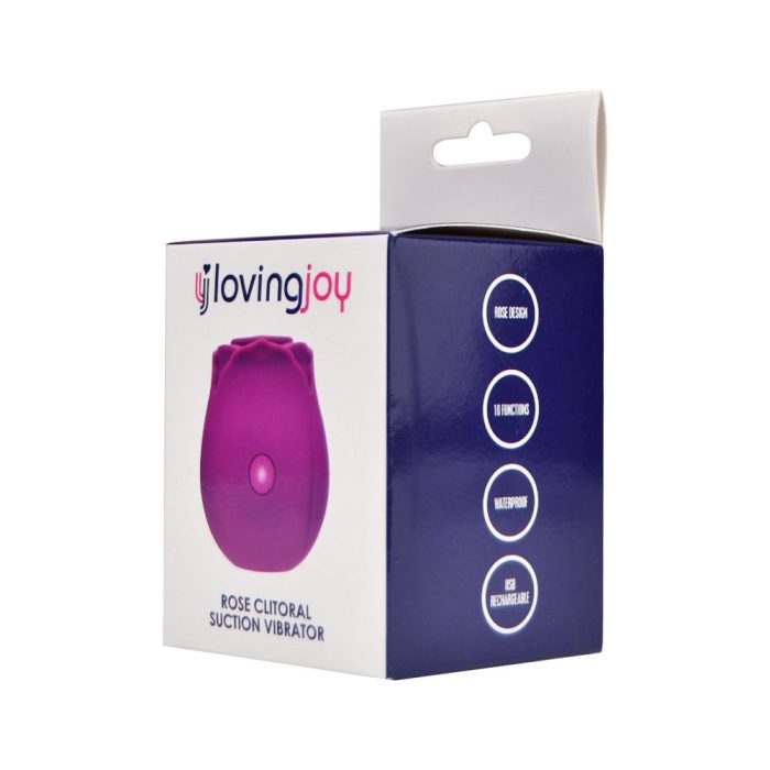 v loving joy rose licking clitoral vibrator purple pkg 2