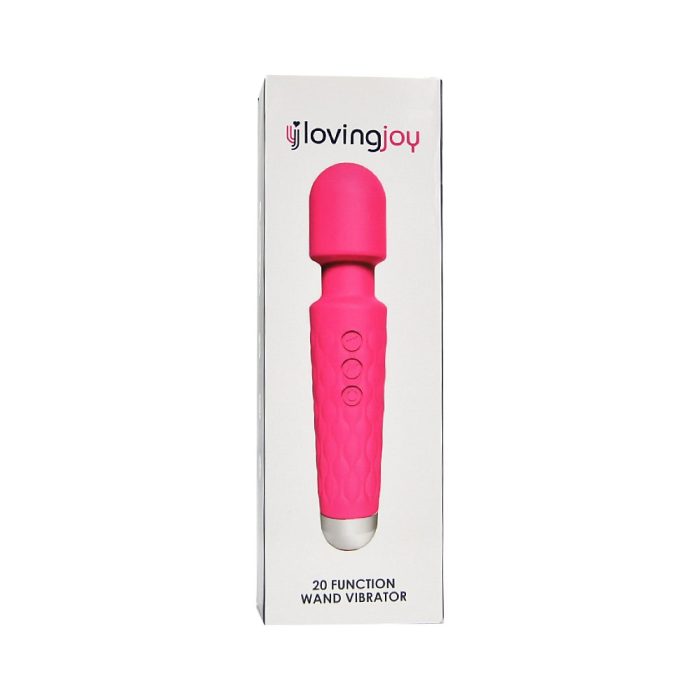 n12264 loving joy 20 function wand vibrator pink pkg