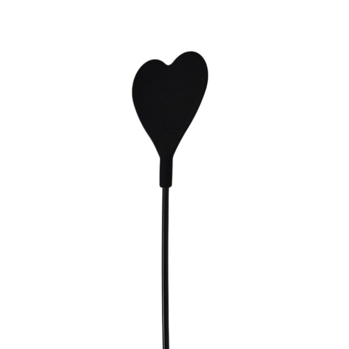 n10963 bound to please silicone heart shaped crop with feather tickler 3 1