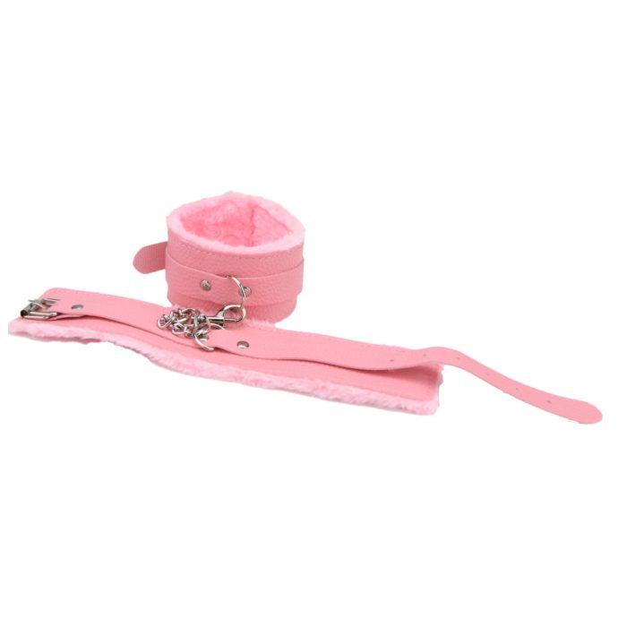 n12281 bound to play beginners bondage kit pink 8 piece ankle cuffs