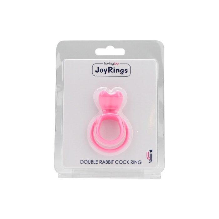 n11446 joyrings silicone double rabbit cock ring pkg