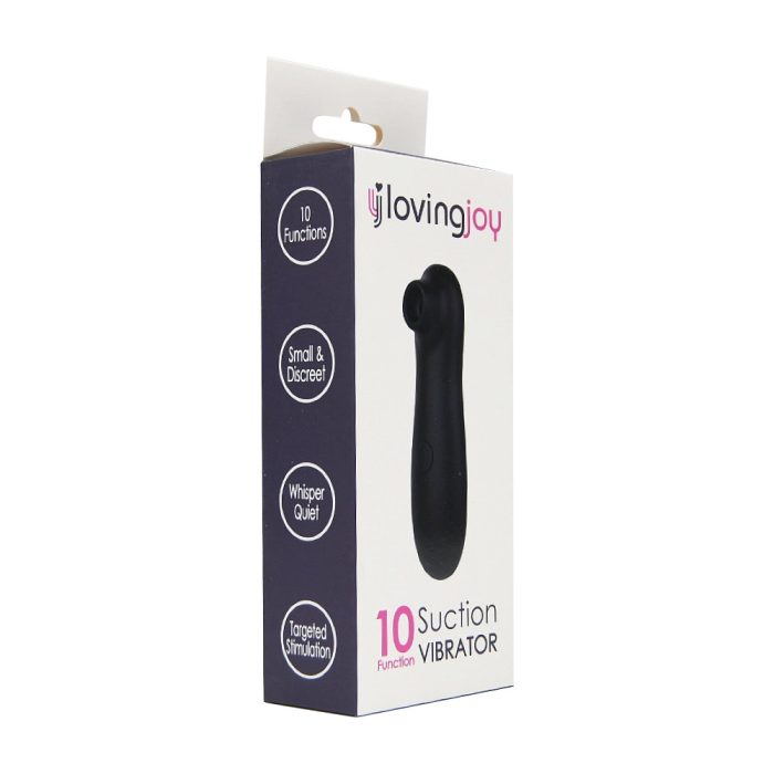 n11610 loving joy 10 function clitoral suction vibrator black pkg 1