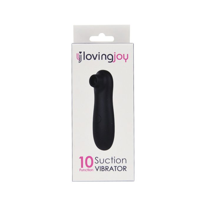 n11610 loving joy 10 function clitoral suction vibrator black pkg