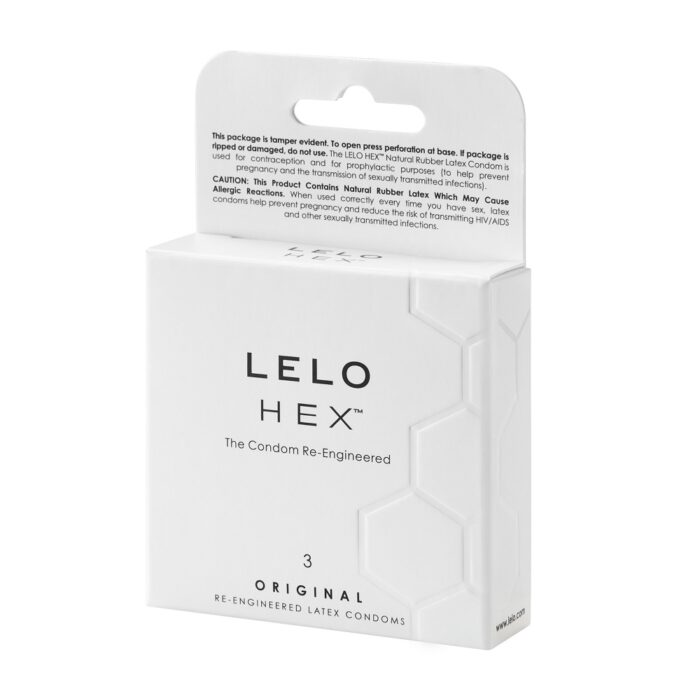 LELO HEX Condoms Original 3 pack - Image 3