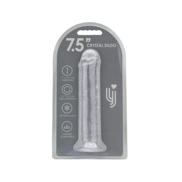 Loving Joy 7.5 Inch Suction Cup Dildo Clear - Image 7
