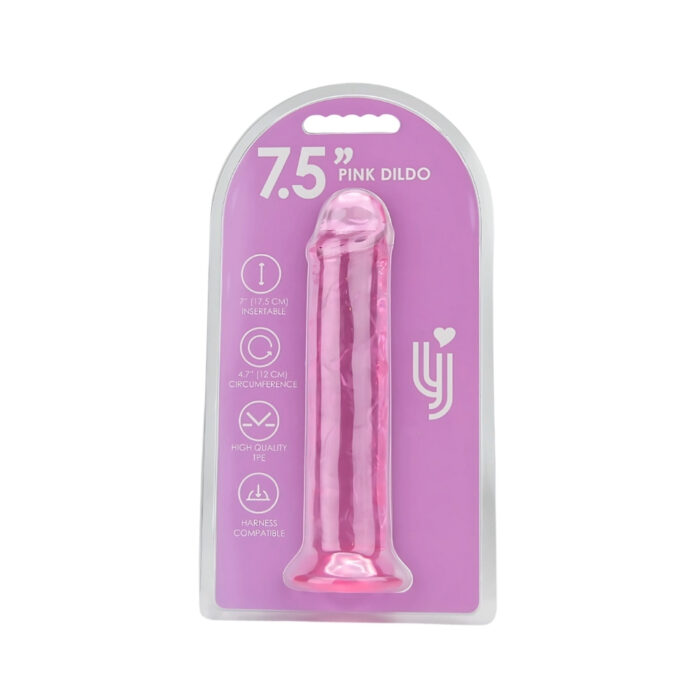 Loving Joy 7.5 Inch Suction Cup Dildo Pink - Image 6