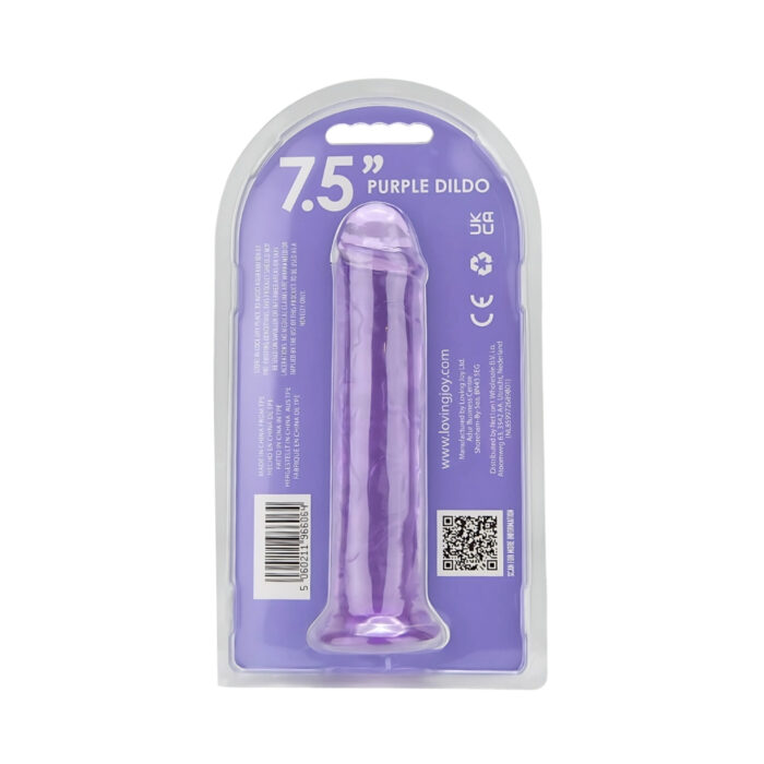 Loving Joy 7.5 Inch Suction Cup Dildo Purple - Image 8