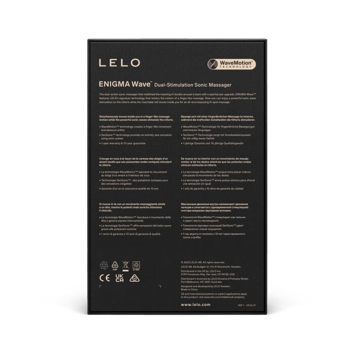 LELO Enigma Wave Dual Stimulation Sonic Massager Cyber Purple - Image 6