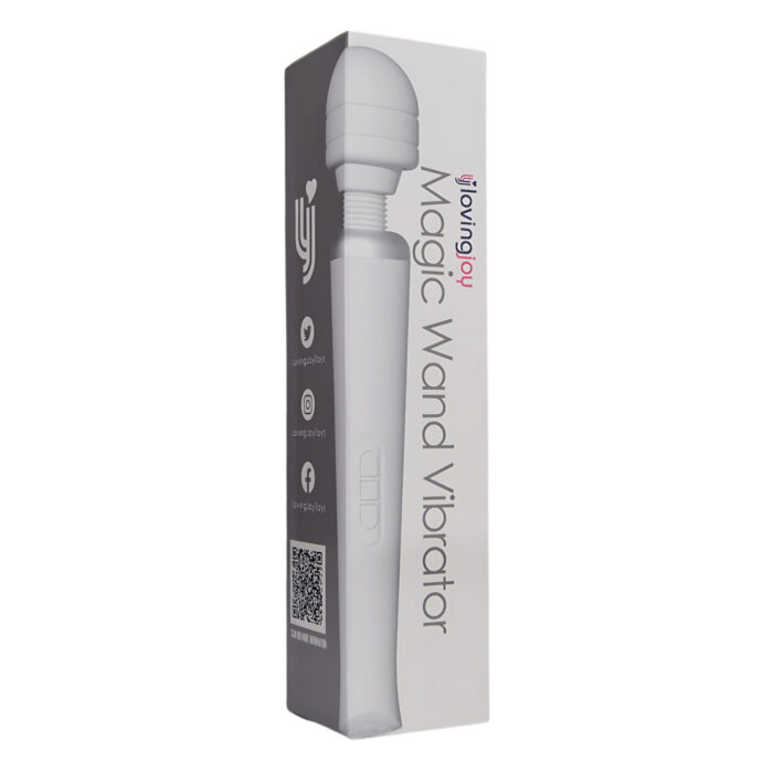 Loving Joy Rechargeable Magic Wand Vibrator White - Image 7