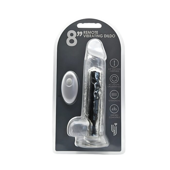 Loving Joy 8 Inch Remote Vibrating Dildo - Image 10