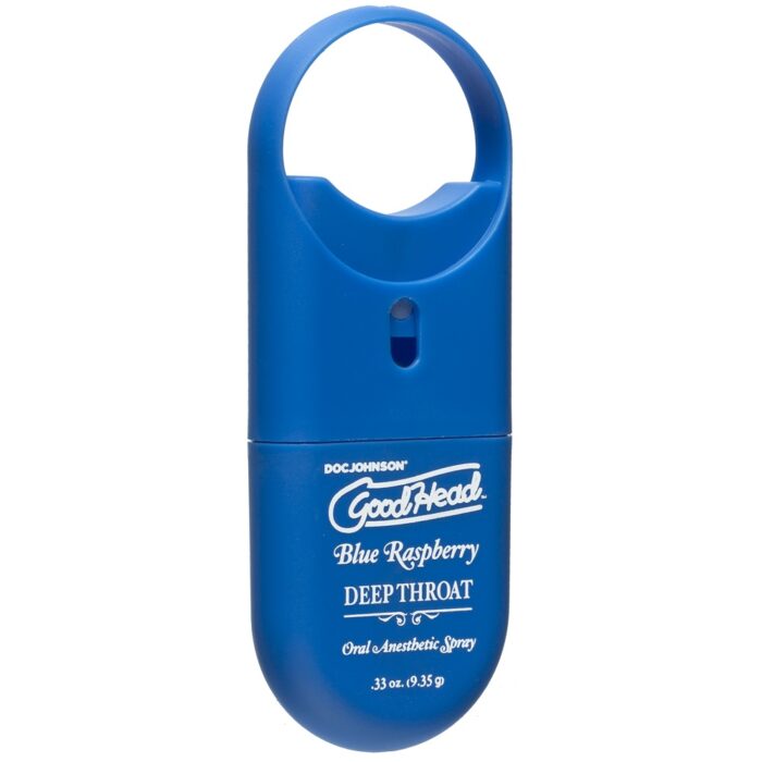 Doc Johnson GoodHead To-Go-Deep Throat Spray - Blue Raspberry - Image 3