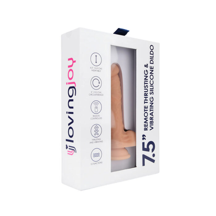 Loving Joy 7.5" Remote Gyrating & Vibrating Silicone Dildo - Image 11
